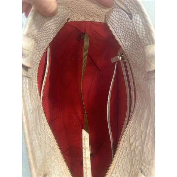 Dooney & Bourke Large Zip Tote Woman's Bag Blush Embossed Leather Old Money - Picture 11 of 13